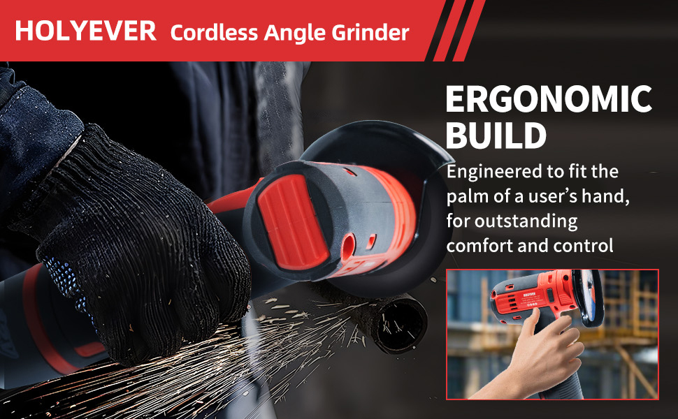 HOLYEVER Cordless Angle Grinder-Holyever