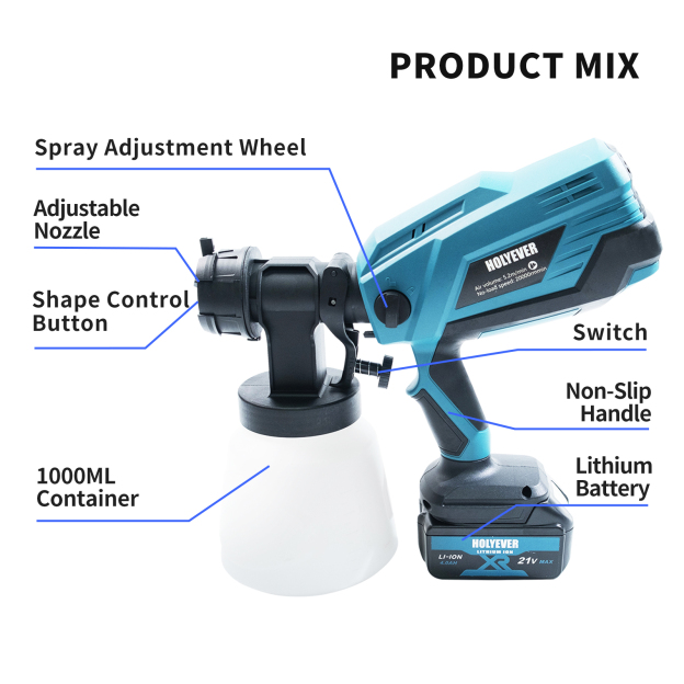 HOLYEVER 1000ML Varnish Spray Gun-Holyever
