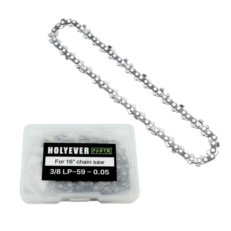 16" Chainsaw Replacement Chain, Universal High Carbon Steel