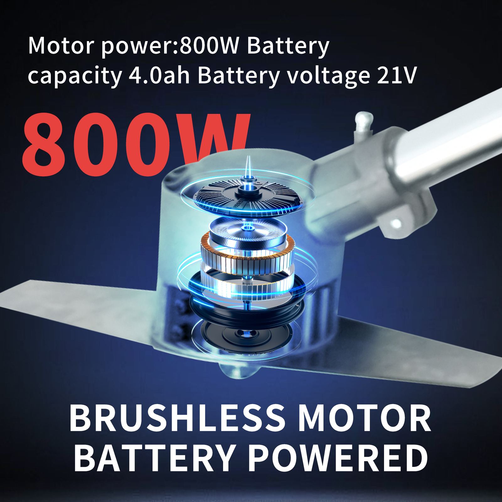 HOLYEVER 800W 10 Inch lawnmower (String  Trimmer)-Holyever