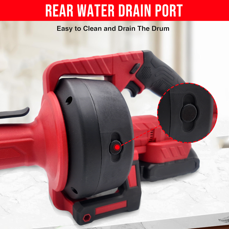 Electric Drain Auger, electric pipe unclogger, With 1x2000mAh Makita 21V Li-Ion Battery, Charger & Gloves.