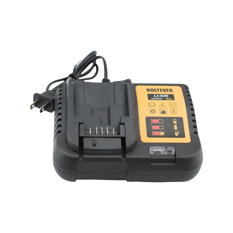 12/21V Fast Charging Lithium Battery Charger, Replacement Cordless Tool Adapter, Compatible with 20V MAX Batteries, Fits DeWalt Battery Charger