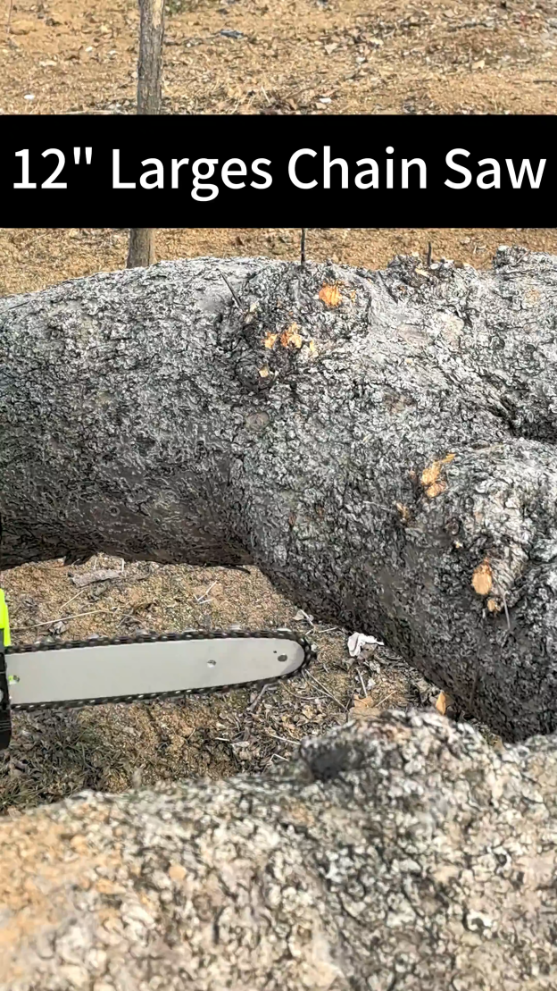 12-Inch Cordless Brushless Electric Heavy Duty Chainsaw, With 2x4.0Ah Makita 21V Li-Ion Batteries