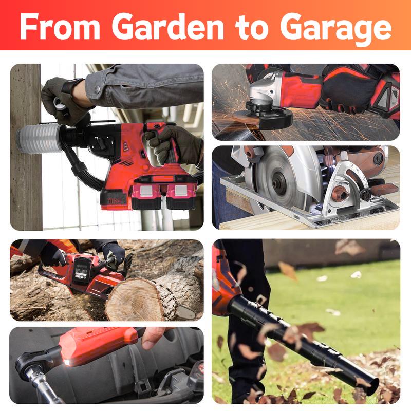 21V 6000mAh Lithium Battery 2-Pack for Cordless Tools, Compatible with Makita, Durable