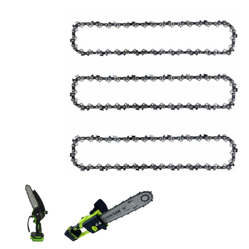 6"/10"/12" Chainsaw Replacement Chain, Universal High Carbon Steel