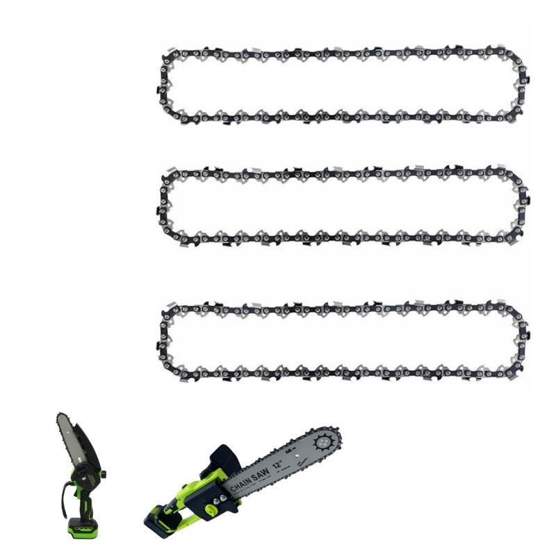 6"/10"/12" Chainsaw Replacement Chain, Universal High Carbon Steel
