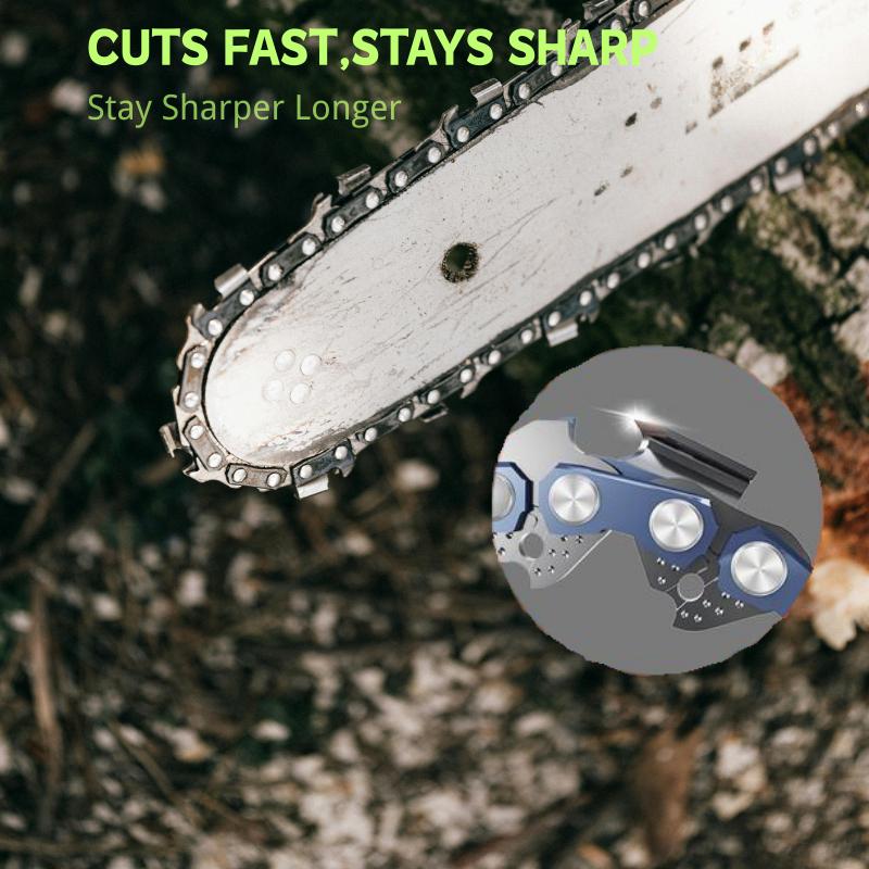 16" Chainsaw Replacement Chain, Universal High Carbon Steel