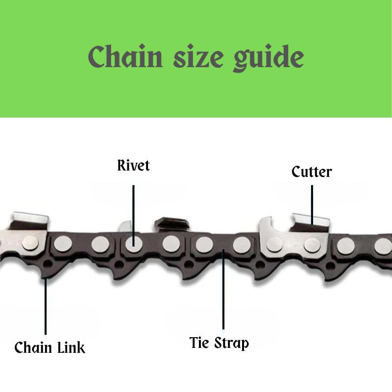 6"/10"/12" Chainsaw Replacement Chain, Universal High Carbon Steel