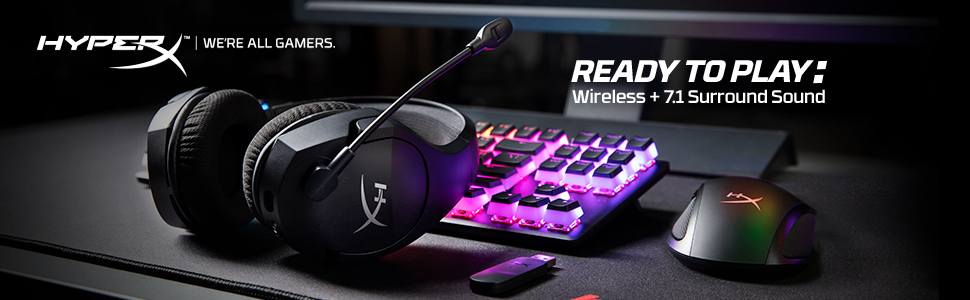 hyperx cloud stinger core wireless 7.1 pc movilidad inalambricos calidad sin cables pc gamer gaming