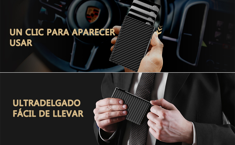 Tarjetero de Cuero para Hombre