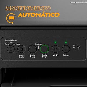 BROTHER,Impresora Multifuncional 3 en 1,Tinta a Color,Tecnología InkBenefit Tank,Wi-Fi,Recargable