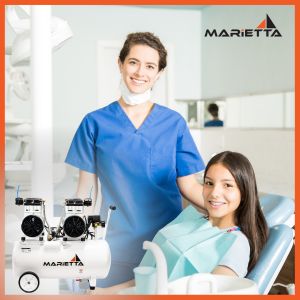 Compresor Marietta 3HP 65 Litros uso dental