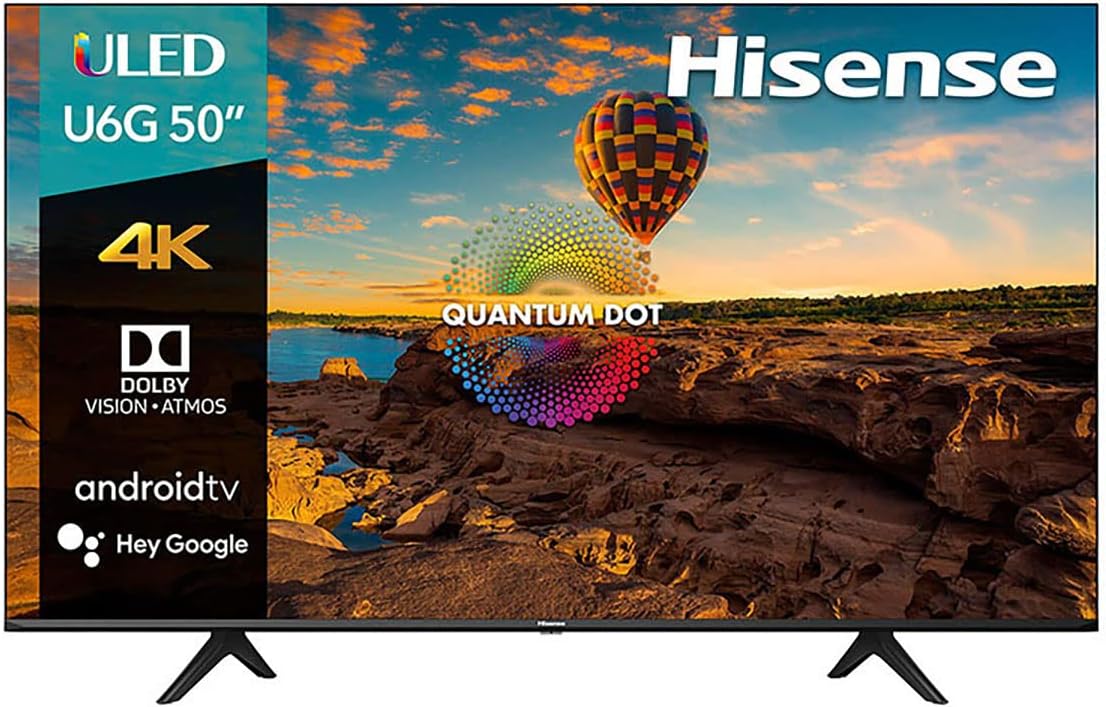 Hisense Pantalla QLED de 43" 43QD6N Google TV Works with Alexa 2024