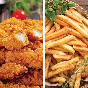 comidas de freidora de aire, comidas fáciles de freidora de aire, patatas fritas con aire, pollo frito con aire, comidas grandes de freidora de aire