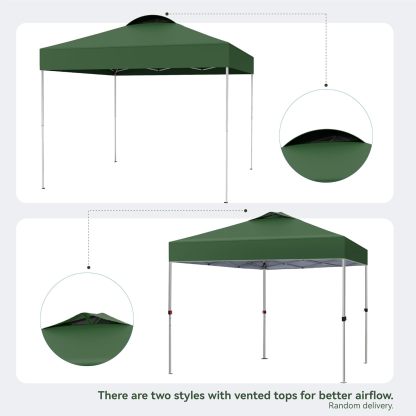 PHI VILLA - Toldo parasol con bloqueo UV de 4 x 4 m con kits de herramientas, pantalla de cenador para patio al aire libre, eventos de jardín, marrón