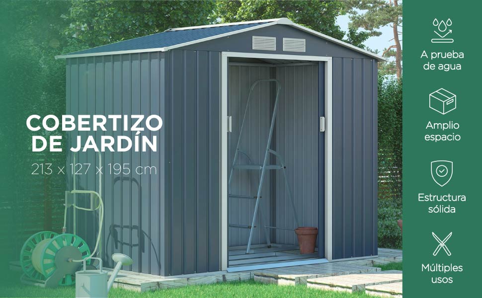cobertizo, cobertizo de jardin