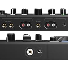 USB, RCA, jack, MASTER, interfaz de audio, controlador DJ