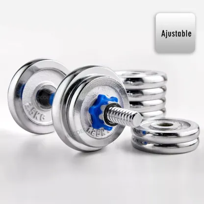 Kit Mancuernas Pesas - Barra Discos Ejercicio Gym 30kg/60lb