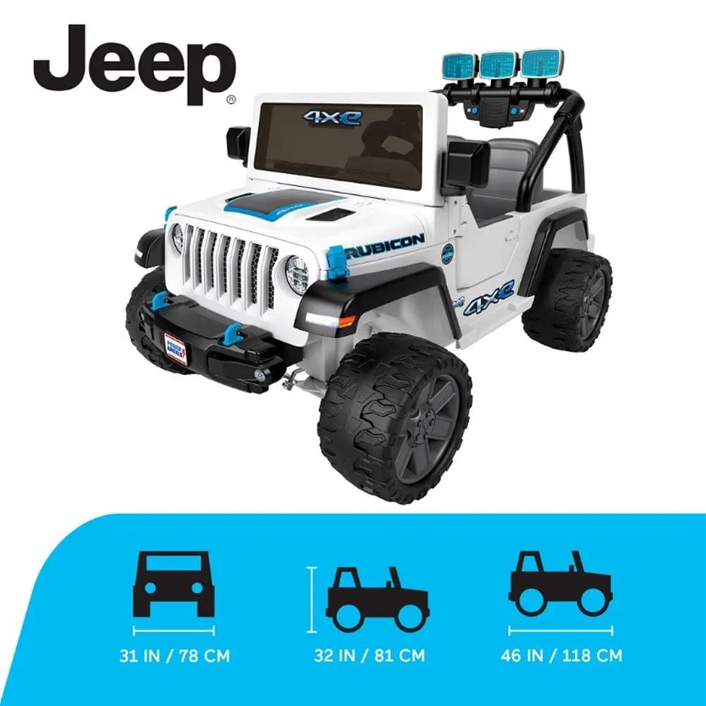 Vehículo Montable Fisher Price Power Wheels Jeep Wrangler 4XE 12V