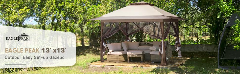 Tienda de campa&ntilde;a EAGLE PEAK de 13 x 13 pies con mosquitera