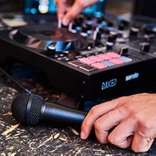 micrófono, micrófono, entrada de micrófono, equilibrado, controlador DJ