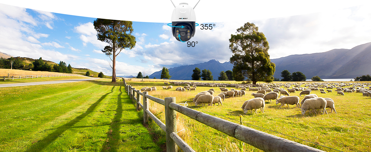 C&aacute;mara 4G LTE Solar C&aacute;mara Vigilancia Exterior GENBOLT  con Bater&iacute;a PTZ Seguimiento PIR Detecci&oacute;n 