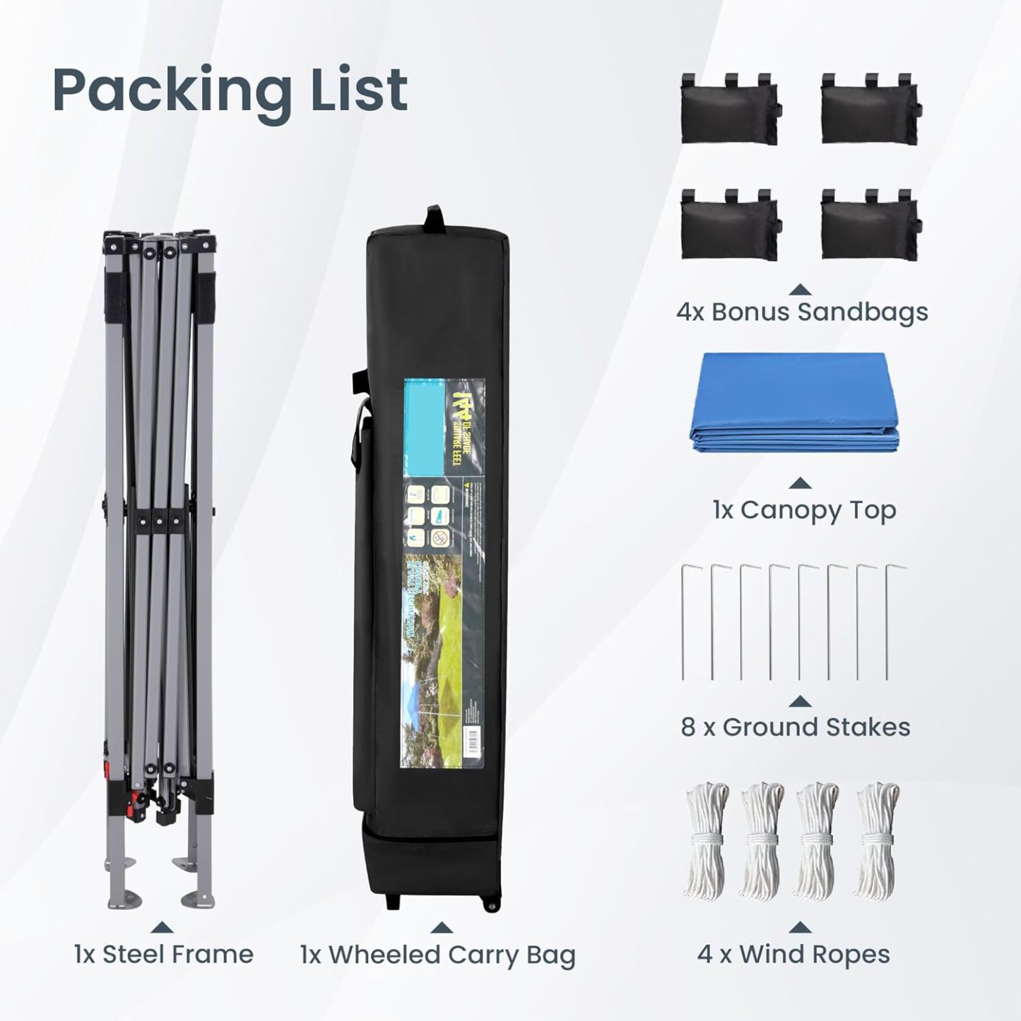PHI VILLA - Toldo parasol con bloqueo UV de 4 x 4 m con kits de herramientas, pantalla de cenador para patio al aire libre, eventos de jardín, marrón