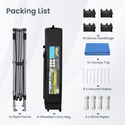 PHI VILLA - Toldo parasol con bloqueo UV de 4 x 4 m con kits de herramientas, pantalla de cenador para patio al aire libre, eventos de jardín, marrón