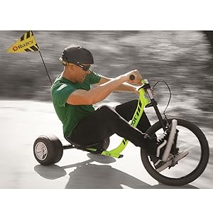 Razor; Three Wheeled: Adult Male Riding on Street