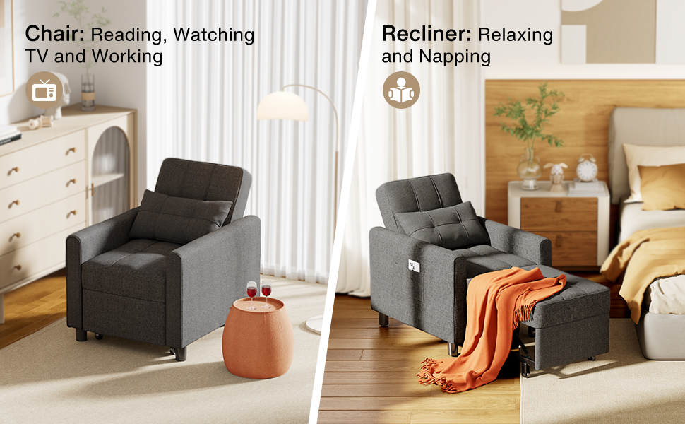 silla reclinable