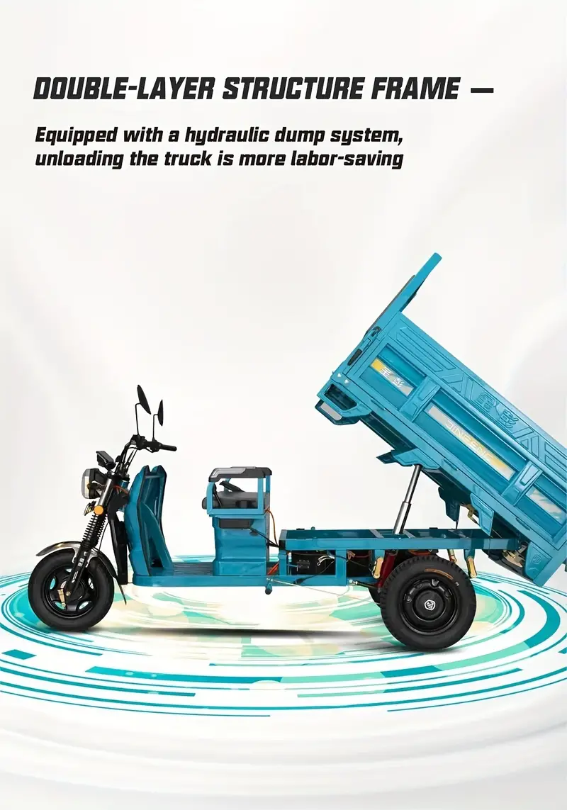   eléctrico,   de carga, capacidad de carga 500 kg-750 kg, tamaño: 116*44.1*52.4 pulgadas, para satisfacer una variedad de necesidades de carga. detalles 2