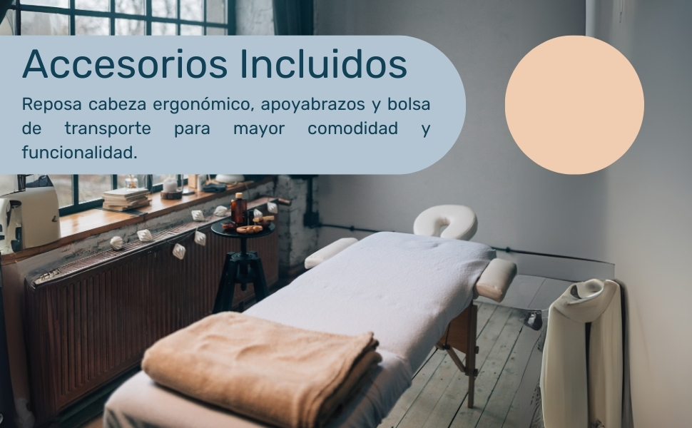 Cama Masaje Camilla Plegable Reclinable Portatil Fisioterapia Faciales Tatuaje Tattoo Ligera SPA 