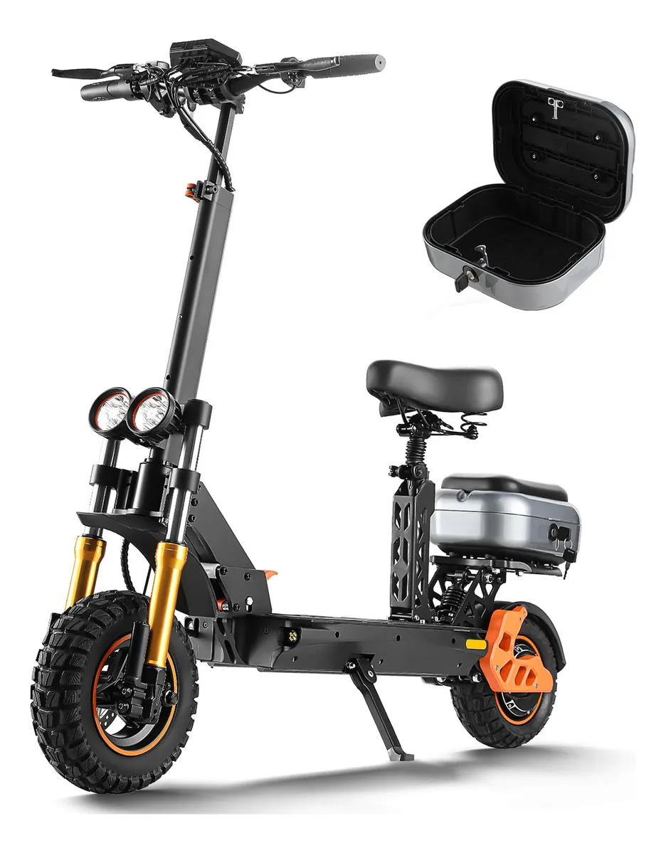 Imagen 1 de 5 de HONEY WHALE Scooter Patin Electrico para adultos Honey Whale H3 Motor 1000W Velocidad Máxima 55 km/h Batería 15AH Autonomía 60km color negro HONEYWHALE