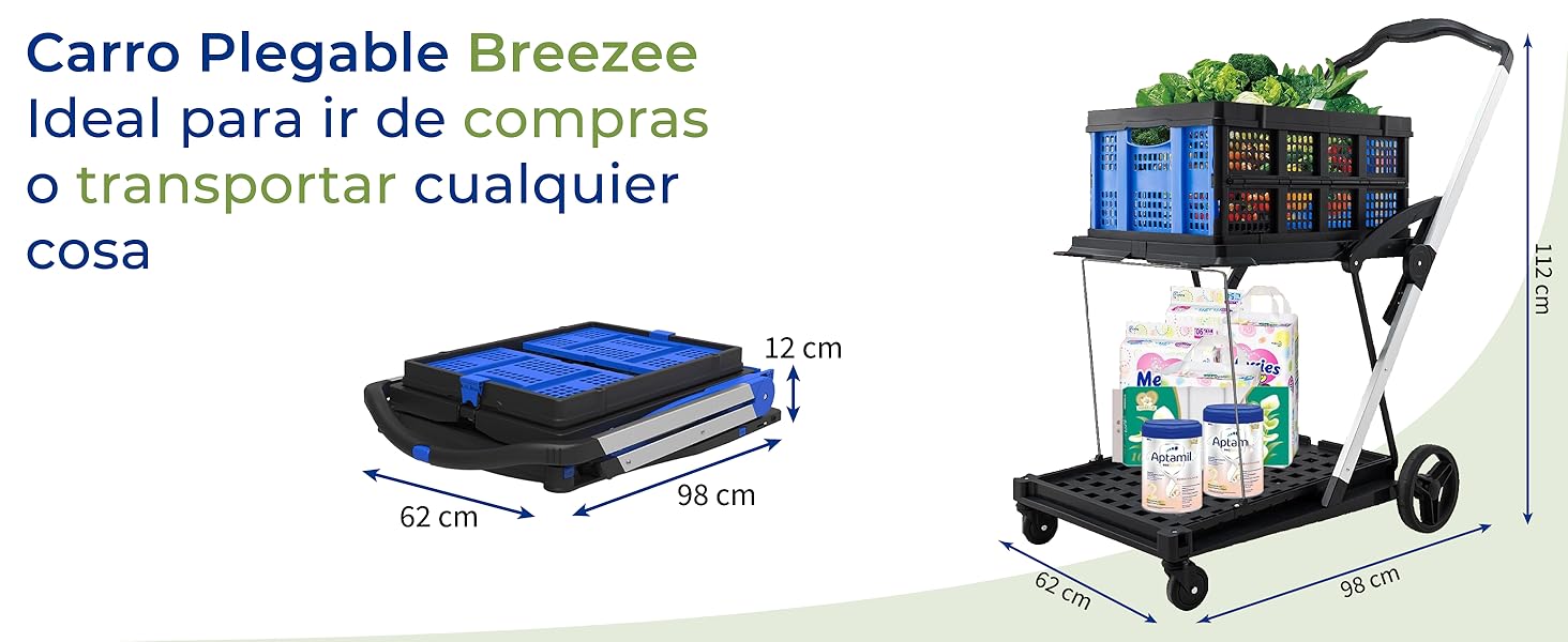 carro carrito compras plegable portatil