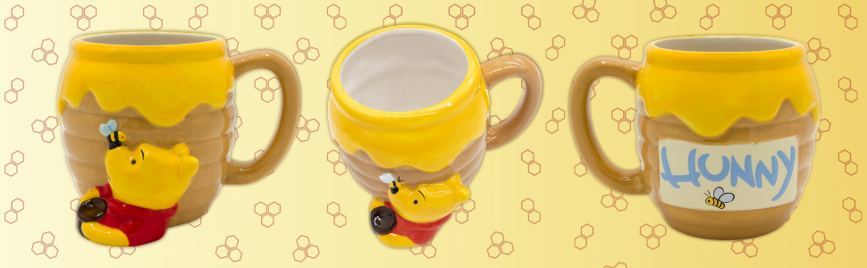  Taza de cerámica Eeyore; Piglett;aa Milne;Christopher Robin;Tigre;Winnie the Pooh;Winnie the Pooh;Taza de cerámica