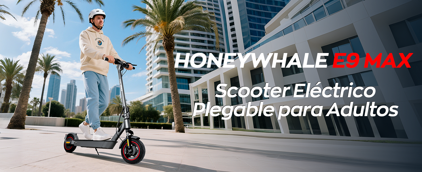 HONEYWHALE E9 MAX Scooter El&eacute;ctrico Plegable para Adultos
