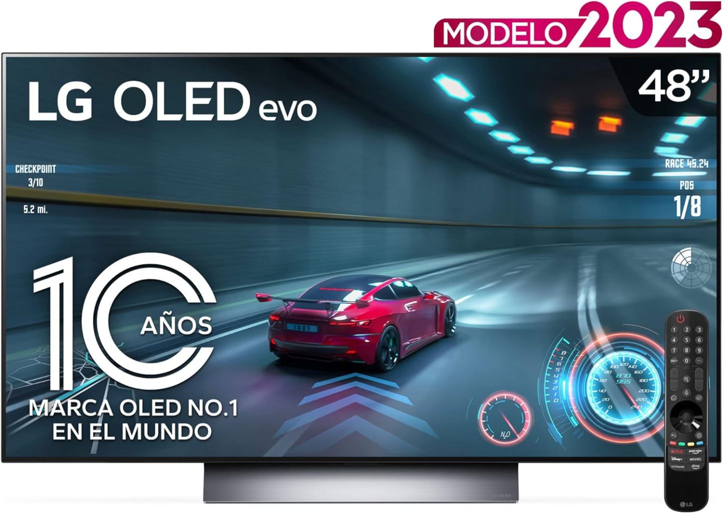 LG Pantalla OLED EVO 55 Pulgadas 4K Smart TV 2024 ThinQ AI OLED55C4PSA