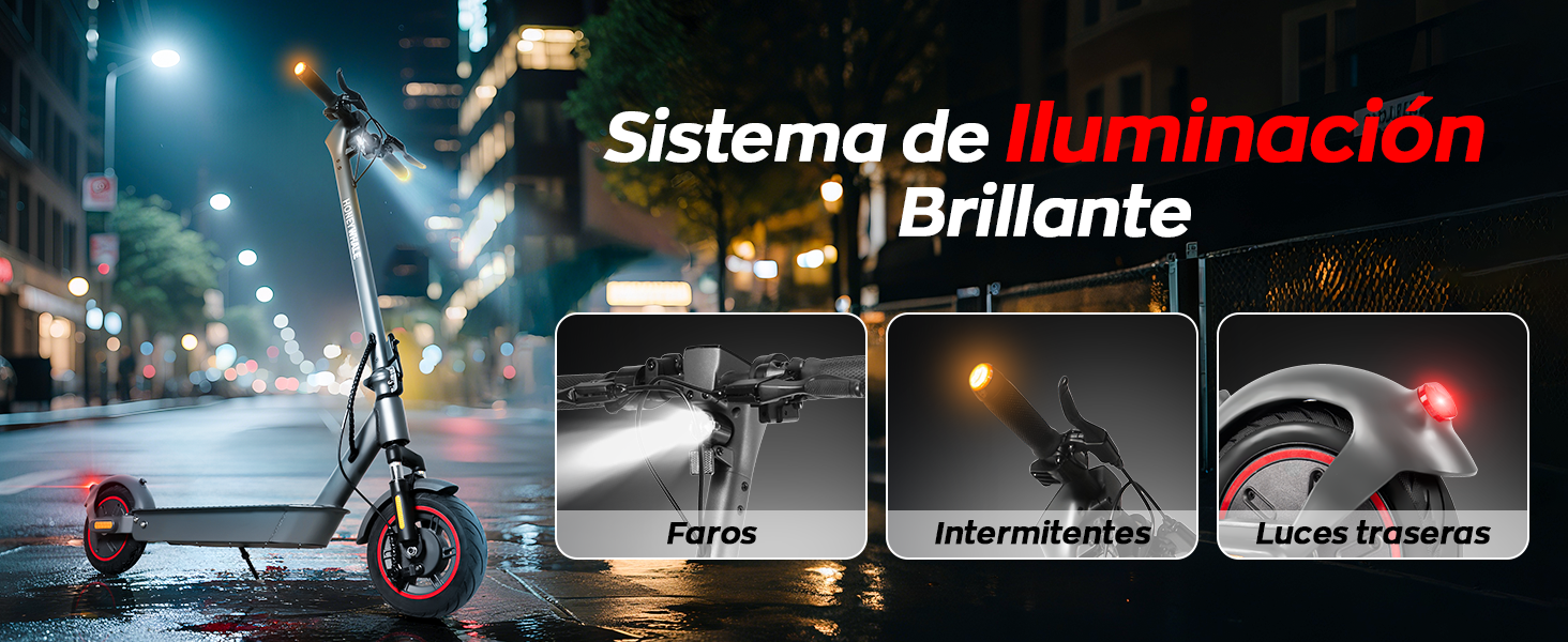 HONEYWHALE E9 MAX Scooter El&eacute;ctrico Plegable para Adultos