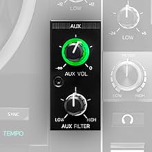 mezclador de hardware, mezclador de hardware incorporado, AUX, controlador DJ