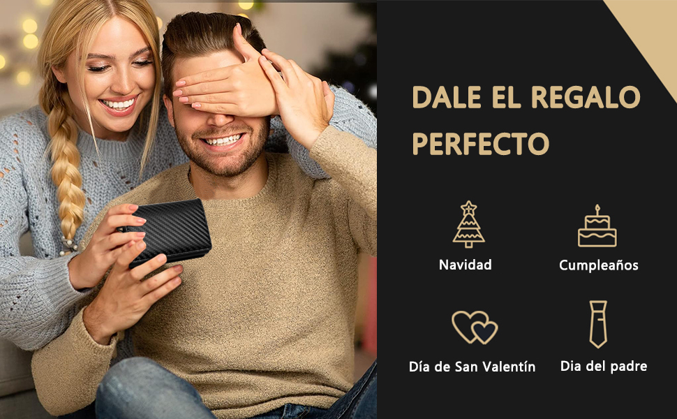 Tarjetero de Cuero para Hombre