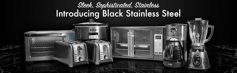 Crock-Pot Black Stainless Collection - Olla de cocci&oacute;n lenta programable