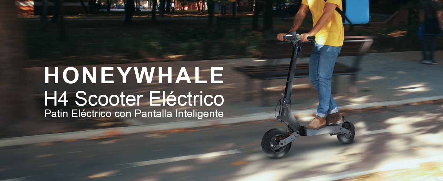 HONEYWHALE   H4 Scooter El&eacute;ctrico  Patin El&eacute;ctrico con Pantalla Inteligente