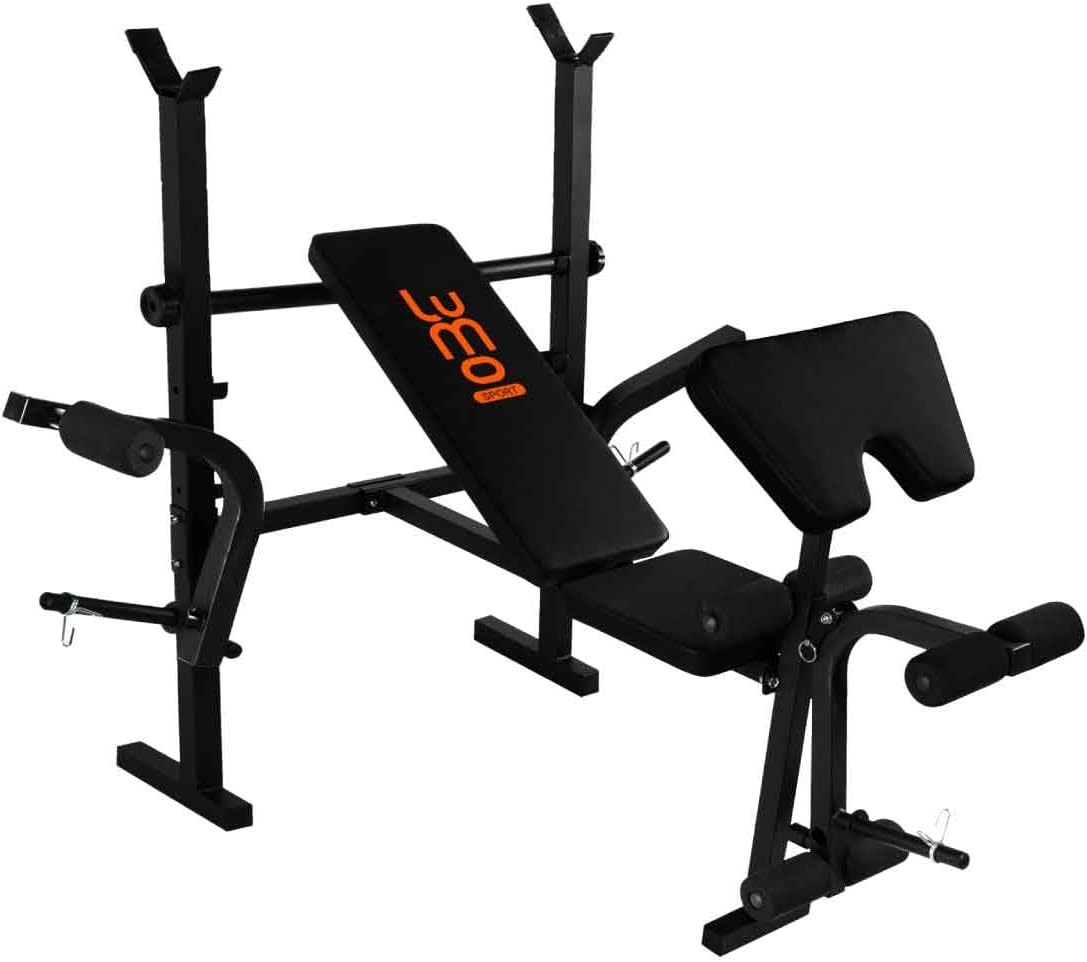 LUMO HOME Banco de Ejercicios Multiposiciones para Pecho, Brazo y Abdomen - Multifuncional, Ajustable y Resistente para Entrenamiento en Casa