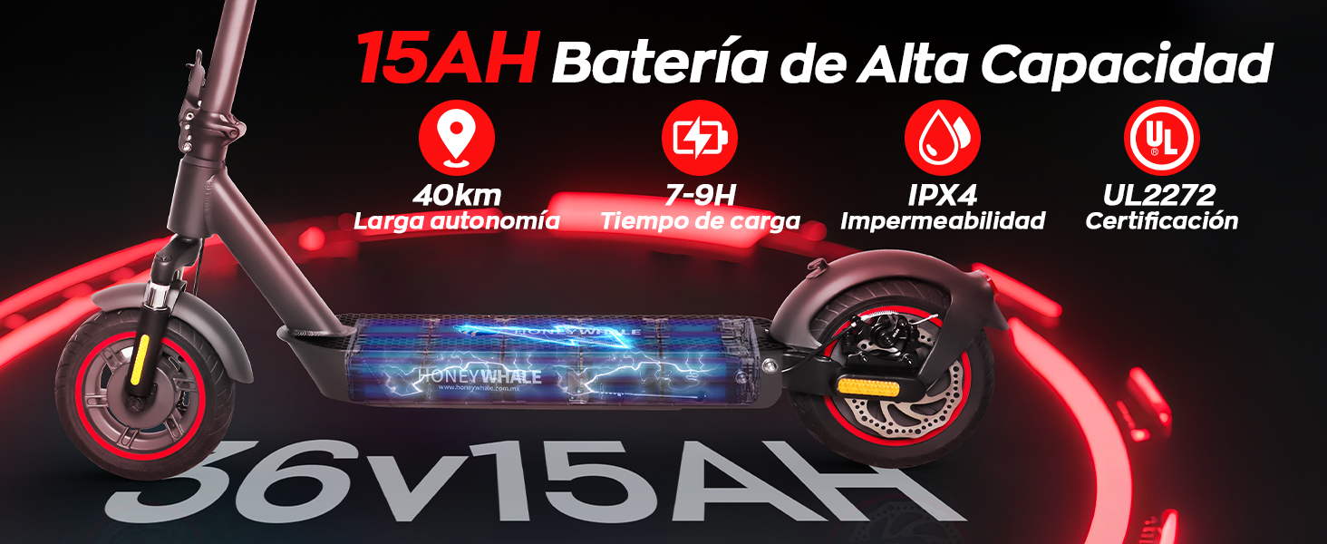 HONEYWHALE E9 MAX Scooter El&eacute;ctrico Plegable para Adultos
