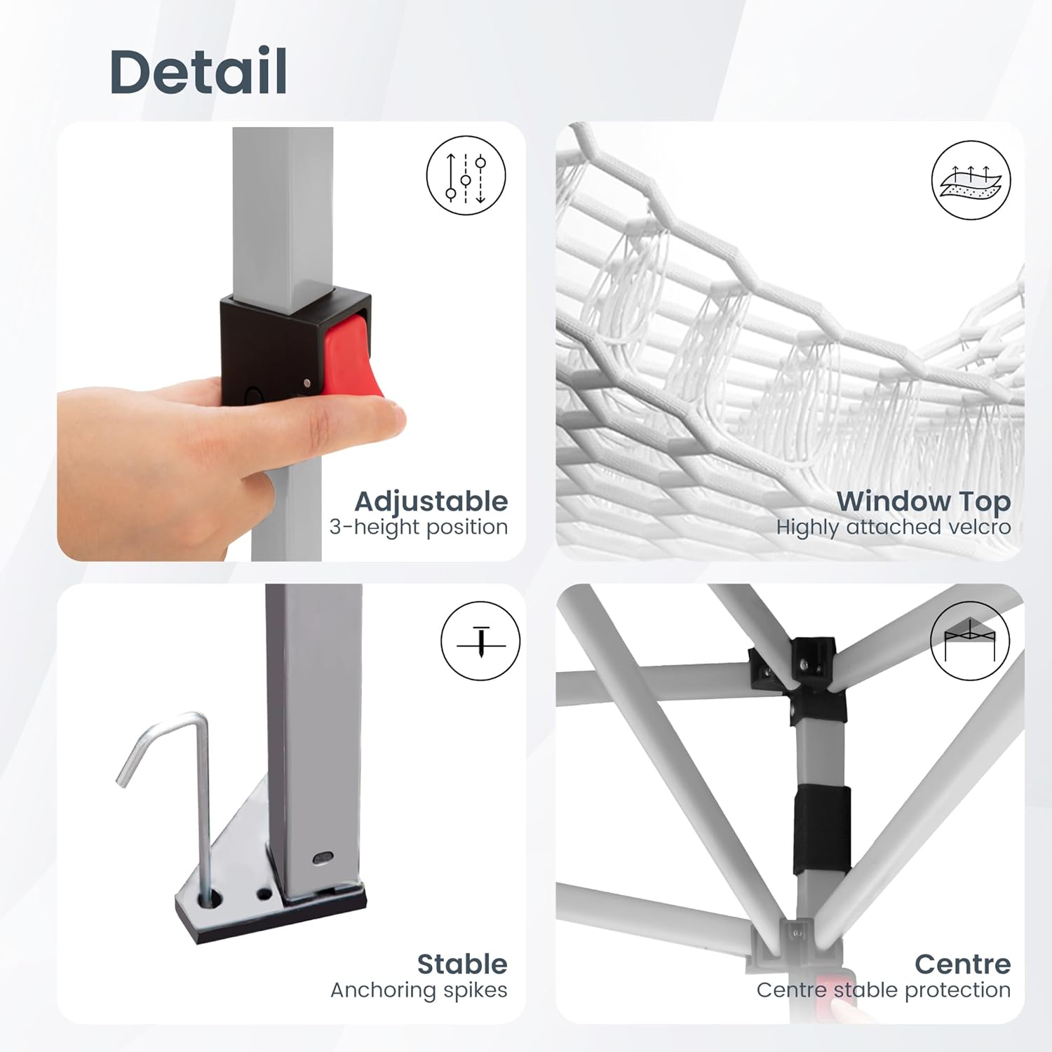 PHI VILLA - Toldo parasol con bloqueo UV de 4 x 4 m con kits de herramientas, pantalla de cenador para patio al aire libre, eventos de jardín, marrón