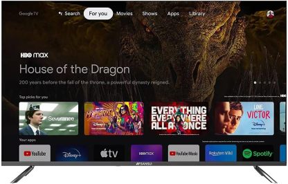 SANSUI Television Google TV, Voice Assistant Smart TV 2023 (43" 4k UHD)