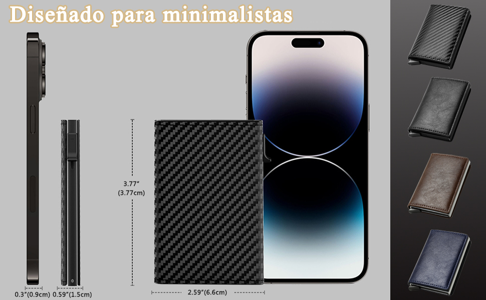 Tarjetero de Cuero para Hombre