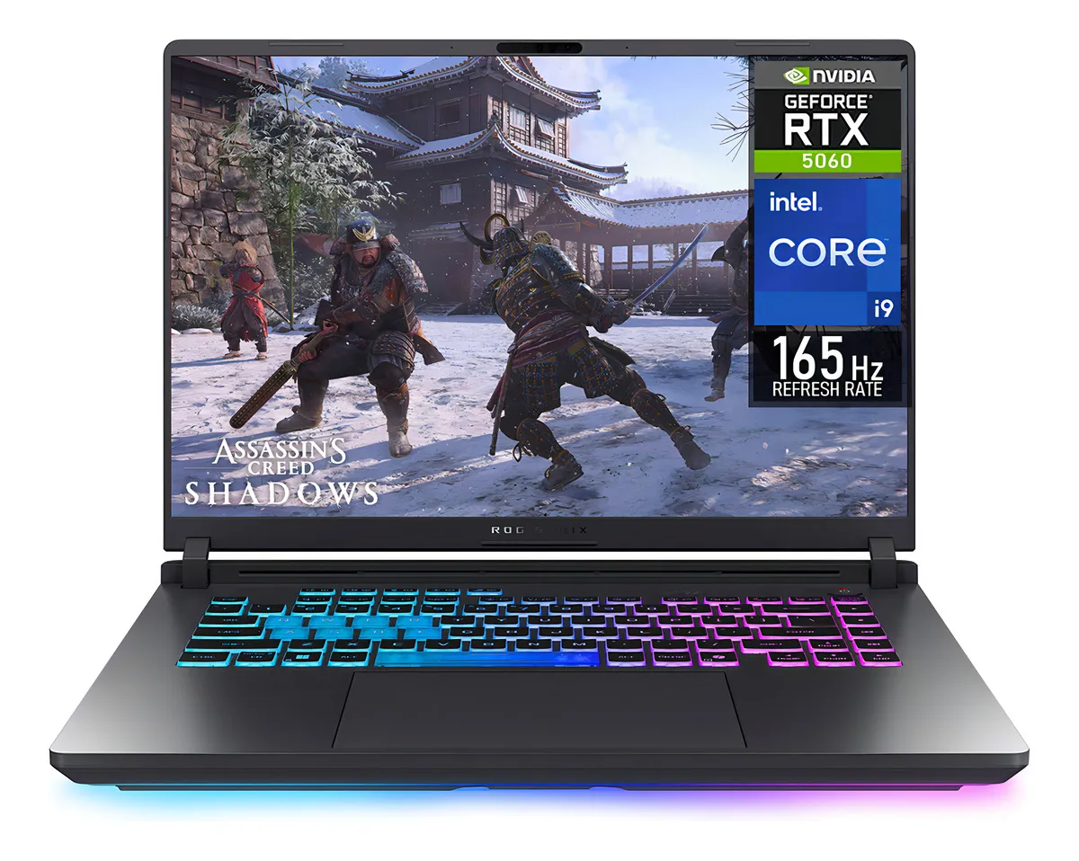 Laptop Gamer Asus Rog Strix G16 Nvidia Geforce Rtx 5060 Intel Core I9 16gb Ram 1tb Ssd Windows 11 Home
