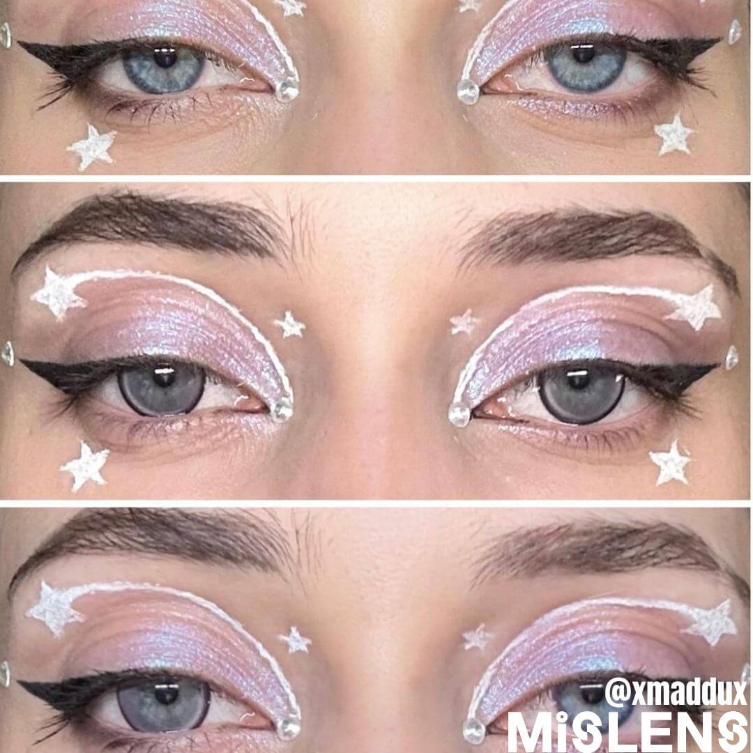 Mislens Smoothie Grape color contact Lenses for dark brown eyes