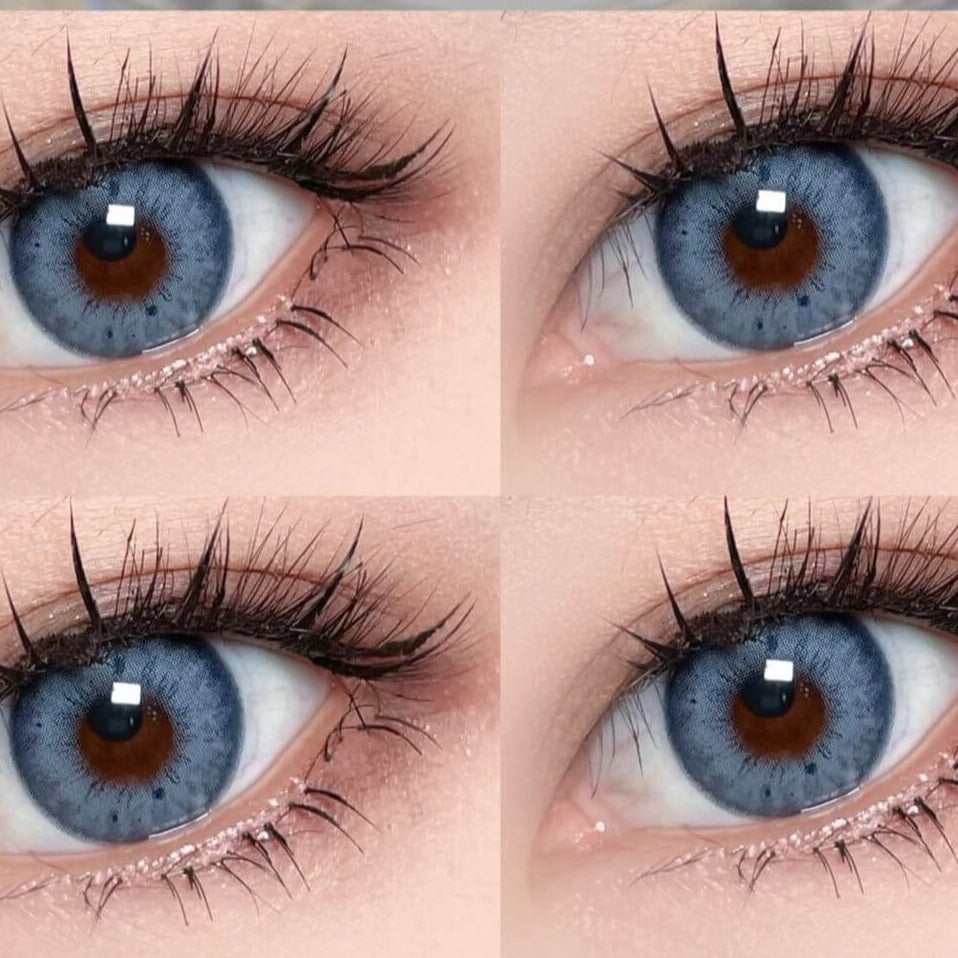 【Prescription】Mislens Stunna Girl Chole Blue color contact Lenses for dark brown eyes